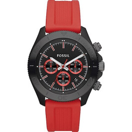 Watch strap Fossil CH2871 Silicone Red 22mm